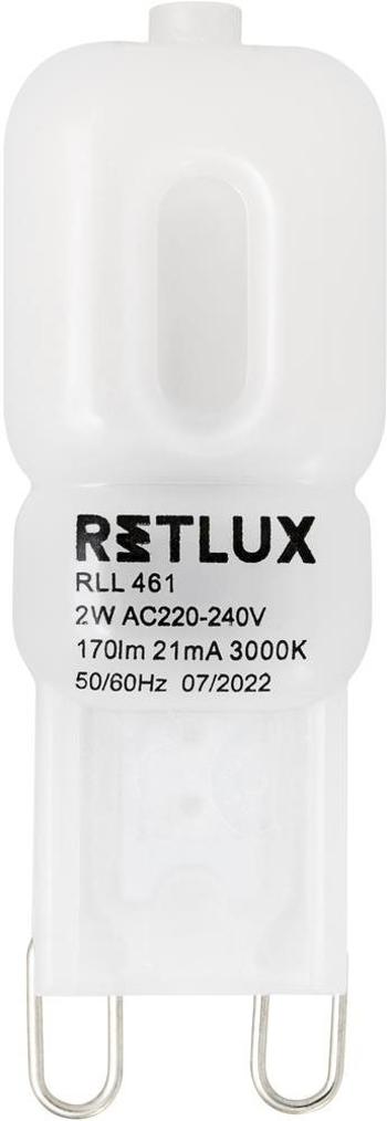 LED izzó RETLUX RLL 461 G9 2W LED WW