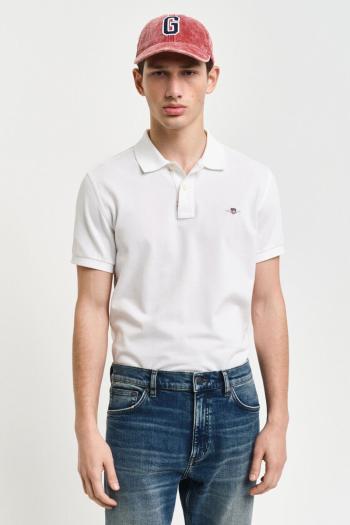 POLOKOŠILE GANT SLIM SHIELD SS PIQUE POLO WHITE