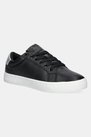 Kožené sneakers boty Calvin Klein Jeans CLASSIC CUPSOLE LOW OHB černá barva, YW0YW01799