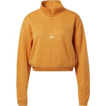 Reebok WOR KNIT 1/4 ZIP Dámská mikina, oranžová, velikost