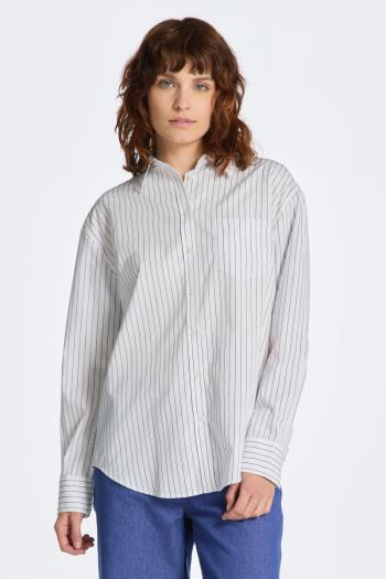 KOŠILE GANT REL STRIPED POPLIN SHIRT WHITE