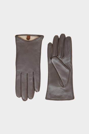 RUKAVICE GANT LEATHER GLOVES RICH BROWN