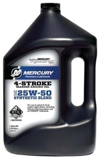 Quicksilver Racing 4-Stroke Marine Oil Synthetic Blend 25W-50 4 L Lodní motorový olej