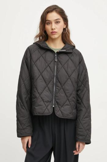 Bunda Superdry dámská, černá barva, přechodná, oversize, W5011795A-02A