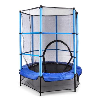 KLARFIT Rocketkid, trampolína, Ø140cm, bezpečnostní síť, bungee závěs, od 3 let