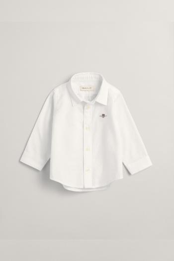 KOŠILE GANT SHIELD OXFORD SHIRT WHITE