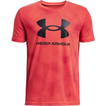 Under Armour SPORTSTYLE Chlapecké tričko, červená, velikost