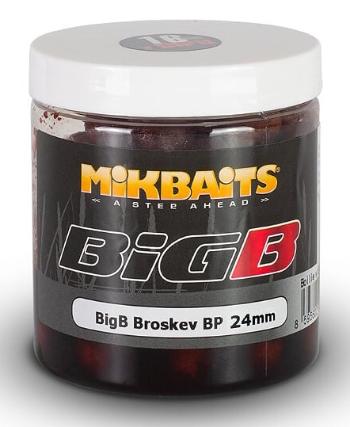 Mikbaits boilies v dipu bigb broskev black pepper 250 ml-24 mm