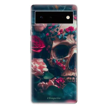 Odolné silikonové pouzdro iSaprio - Skull in Roses - Google Pixel 6 5G