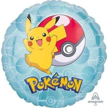 Foliový balonek kulatý Pokemon 43 cm - Amscan