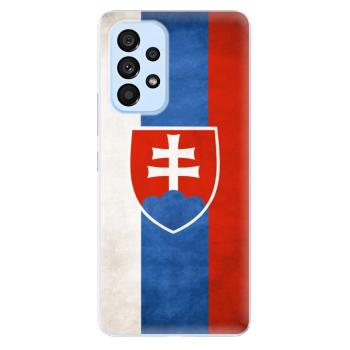 Odolné silikonové pouzdro iSaprio - Slovakia Flag - Samsung Galaxy A73 5G