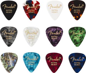 Fender 351 Celluloid Picks Medley Extra Heavy