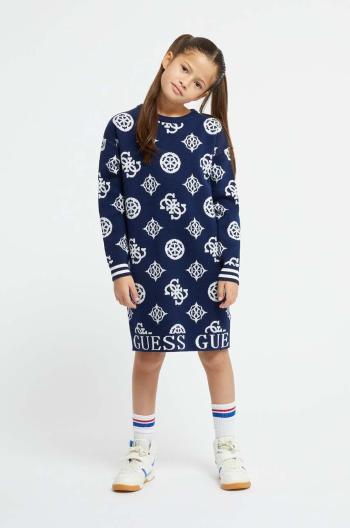 Dívčí šaty Guess tmavomodrá barva, mini