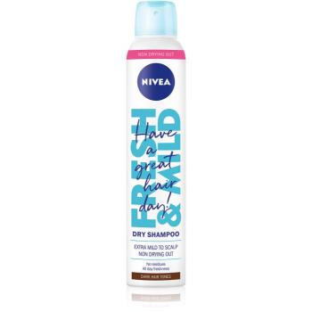 Nivea Fresh Revive suchý šampon pro tmavé vlasy Dark Tones 200 ml