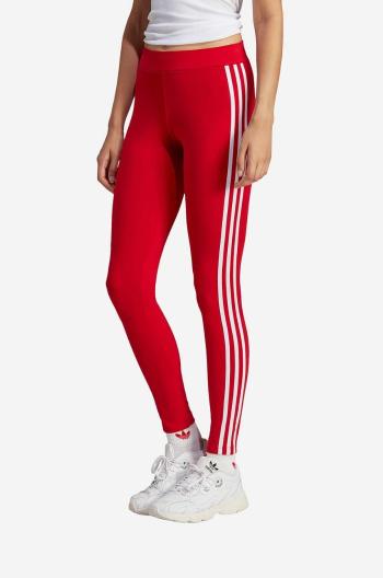 Legíny adidas Originals dámské, červená barva, s aplikací, IB7382-red