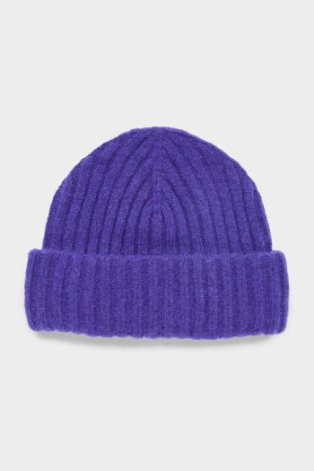 ČEPICE GANT RIBBED BEANIE PANSY PURPLE