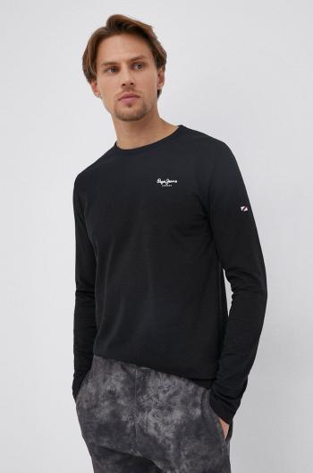 Tričko s dlouhým rukávem Pepe Jeans Original Basic 2 Long N , černá barva