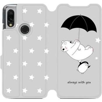 Flipové pouzdro na mobil Xiaomi Redmi 7 - MH08P Méďa a tučňák - always with you (5903226874132)