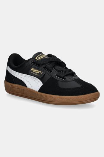 Kožené sneakers boty Puma Palermo Wide Lace SD černá barva, 402109