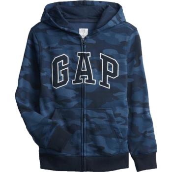 GAP FULLZIP LOGO Chlapecká mikina, tmavě modrá, velikost