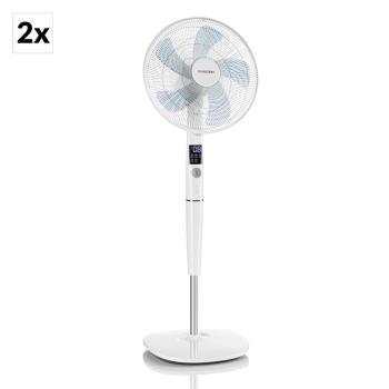 Klarstein SILENT STORM, SET Stolní ventilátor, 16 "(41 CM) 5-LOPATEK, BÍLÝ