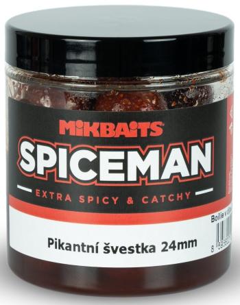 Mikbaits boilie v dipu spiceman pikantní švestka 250 ml - 24 mm