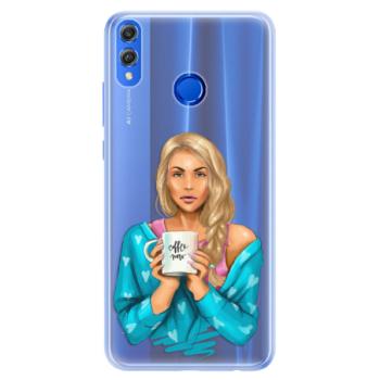 Silikonové pouzdro iSaprio - Coffe Now - Blond - Huawei Honor 8X