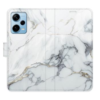 Flipové pouzdro iSaprio - SilverMarble 15 - Xiaomi Redmi Note 12 Pro+ 5G