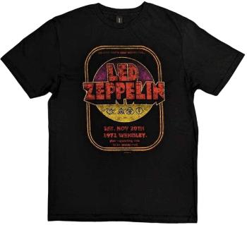 Led Zeppelin Tričko 1971 Wembley Unisex Black M