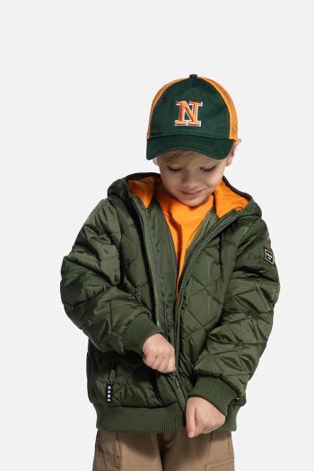 Detská bunda Coccodrillo zelená farba, OUTERWEAR BOY KIDS