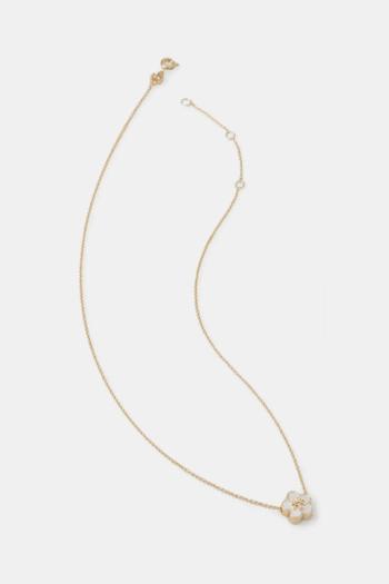 Tory Burch aranyozott nyaklánc Kira Flower Pendant 158996-700