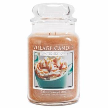 Village Candle Vonná svíčka ve skle Salted Caramel Latte 602 g