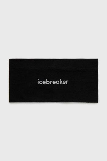 Čelenka Icebreaker Mer 200 Oasis Headband černá barva, IB0A56SG0011