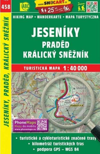 SC 458 Jeseníky, Praděd, Kralický Sněžník 1:40 000