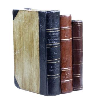 Hnědá antik dekorace knihy Old French Books - 14*12*20cm 39053900 (39539-00)