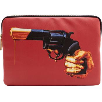 Pouzdro na nobtebook TOILETPAPER REVOLVER Seletti 34,5 x 25 cm červené