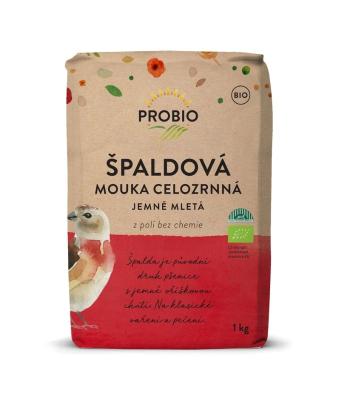 PROBIO Mouka špaldová celozrnná jemně mletá BIO 1 kg