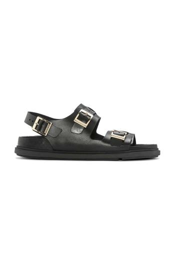 Kožené sandály Birkenstock Cannes dámské, černá barva, 1023955