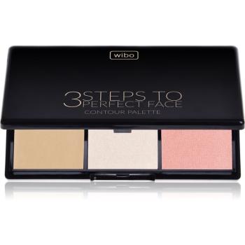 Wibo 3 Steps To Perfect Face  Light konturovací paletka na obličej 10 g