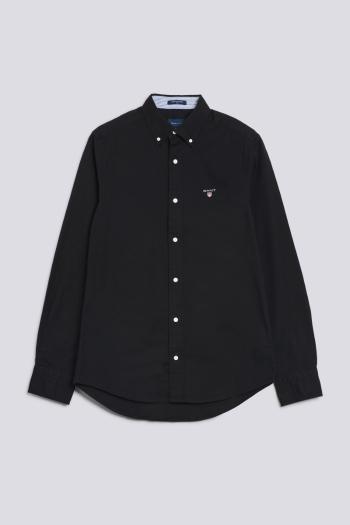 KOŠILE GANT D1. SLIM OXFORD STRETCH SHIRT BLACK