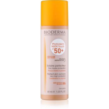 Bioderma Photoderm Nude Touch ochranný tónovaný fluid pro smíšenou až mastnou pleť SPF 50+ odstín Light Colour 40 ml