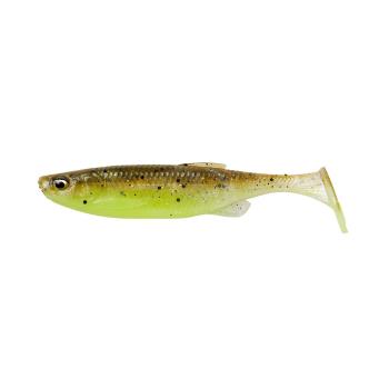 Savage Gear Gumová nástraha Fat Minnow T-Tail Bulk Green Pearl Yellow - 7,5cm 5g