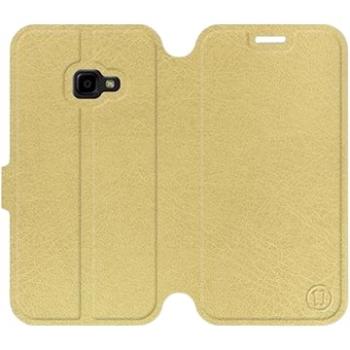 Flip pouzdro na mobil Samsung Xcover 4 v provedení  Gold&Gray s šedým vnitřkem (5903226014552)