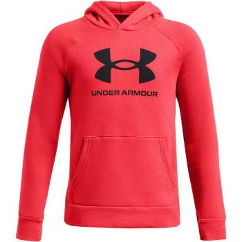 Under Armour RIVAL Chlapecká mikina, červená, velikost