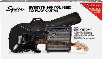 Fender Squier Affinity Series Stratocaster HSS Pack LRL Charcoal Frost Metallic Elektrická kytara