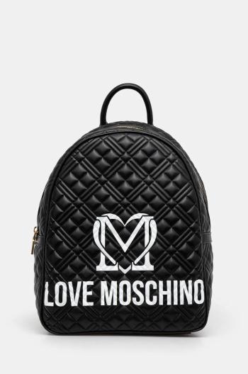 Batoh Love Moschino dámský, černá barva, malý, hladký, JC4377PP0L