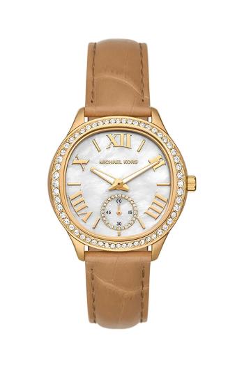 Hodinky Michael Kors béžová barva, MK4819