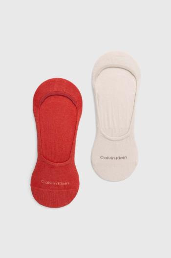 Ponožky Calvin Klein 2-pack pánské, béžová barva, 701218708