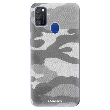 Odolné silikonové pouzdro iSaprio - Gray Camuflage 02 - Samsung Galaxy M21