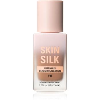 Makeup Revolution Skin Silk Serum Foundation lehký make-up s rozjasňujícím účinkem odstín F12 23 ml